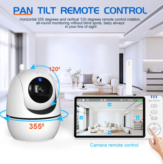 5.0 Inch Video Baby Monitor With Pan Tilt