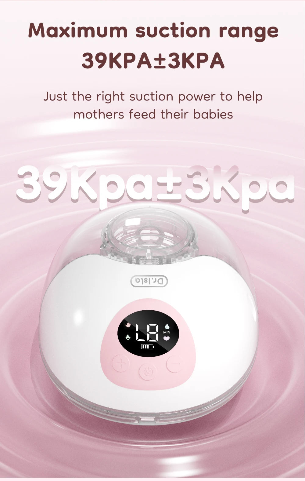 Wearable Electric Breast Pump 4 Modes 36Suction Levels