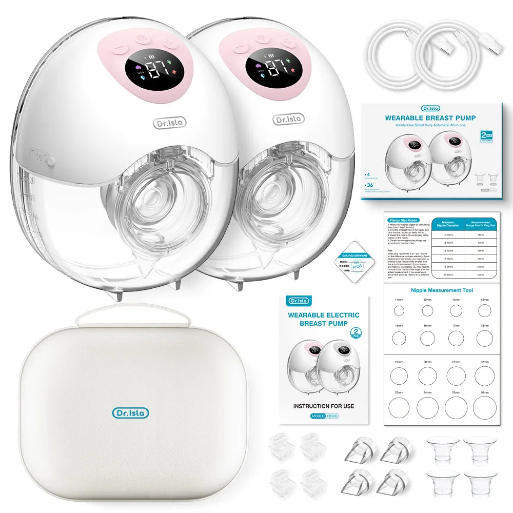 Wearable Electric Breast Pump 4 Modes 36Suction Levels