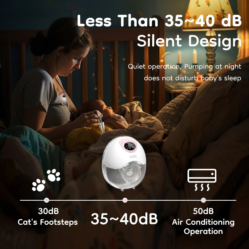 Wearable Electric Breast Pump 4 Modes 36Suction Levels