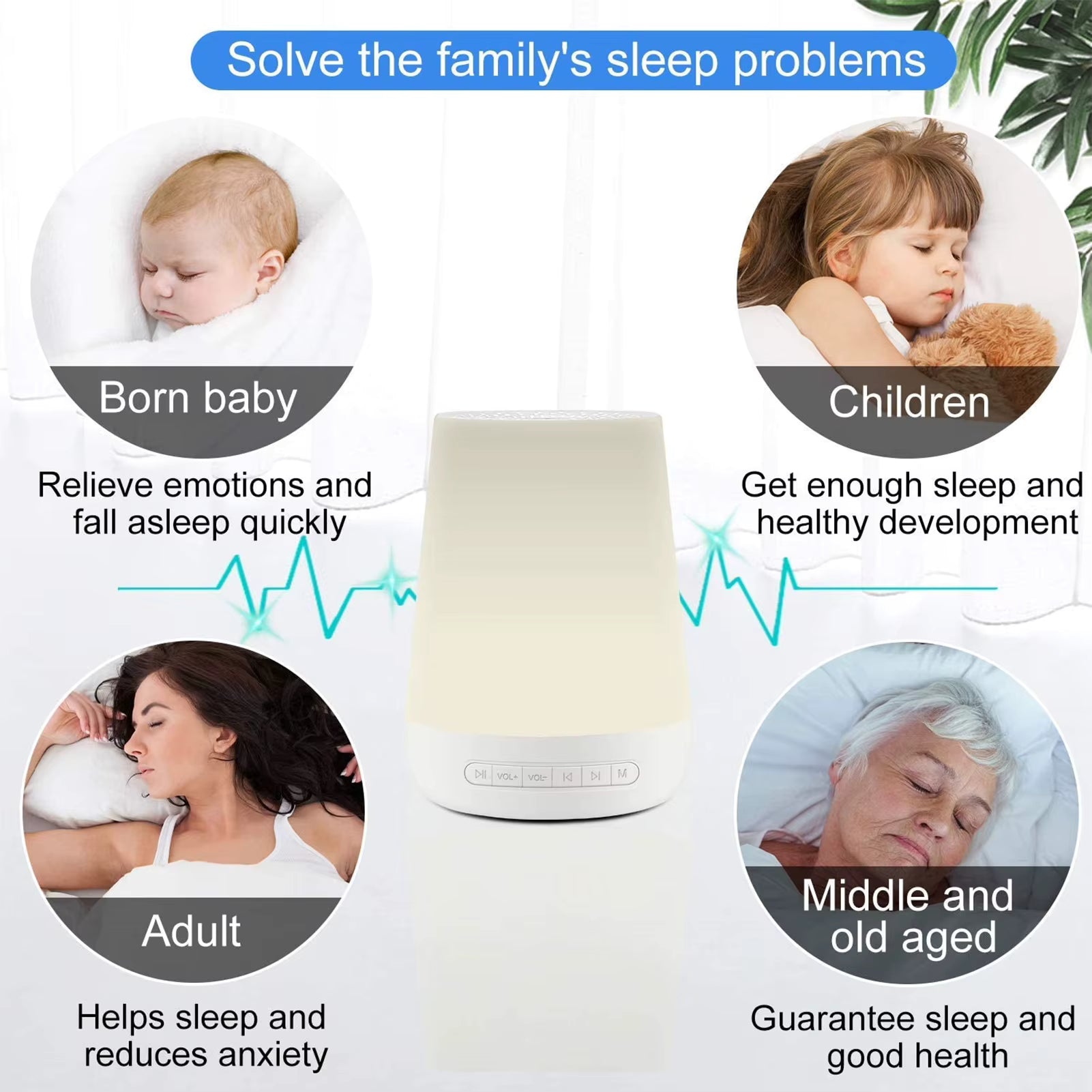 MBZ085 White Noise Machine Baby Sleep
