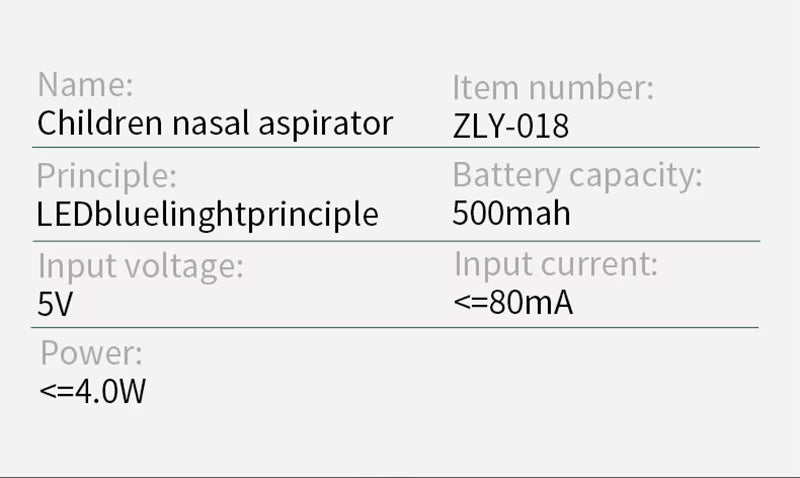 Baby Electric Nasal Aspirator