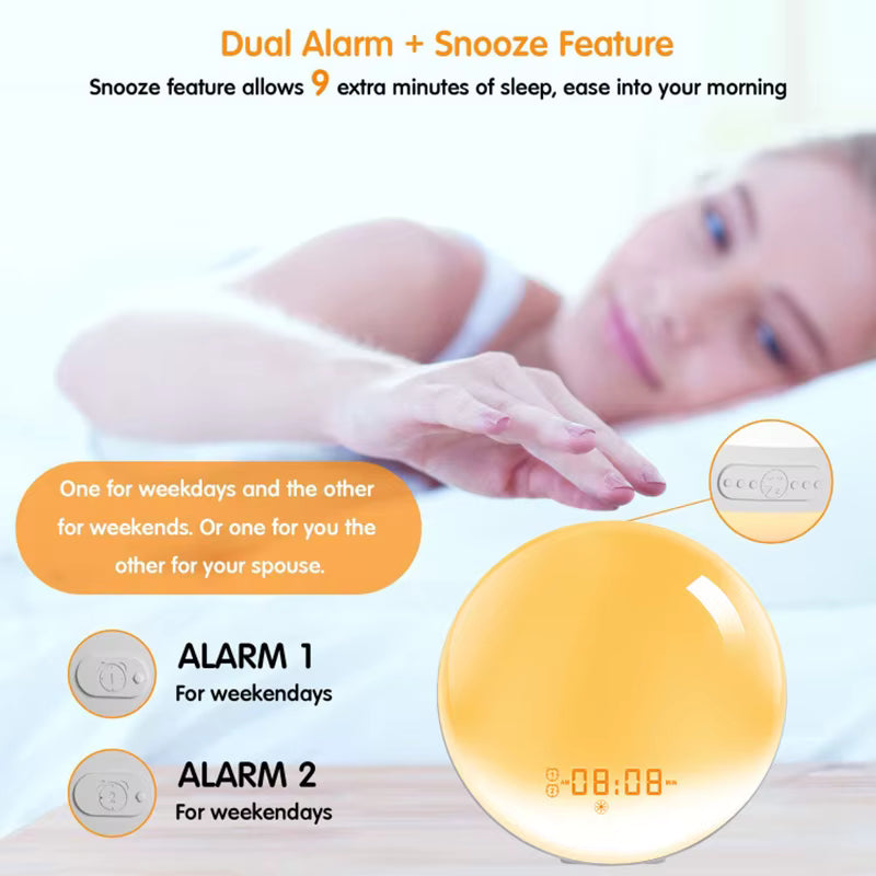 Wake Up Light Alarm Clock Sunrise