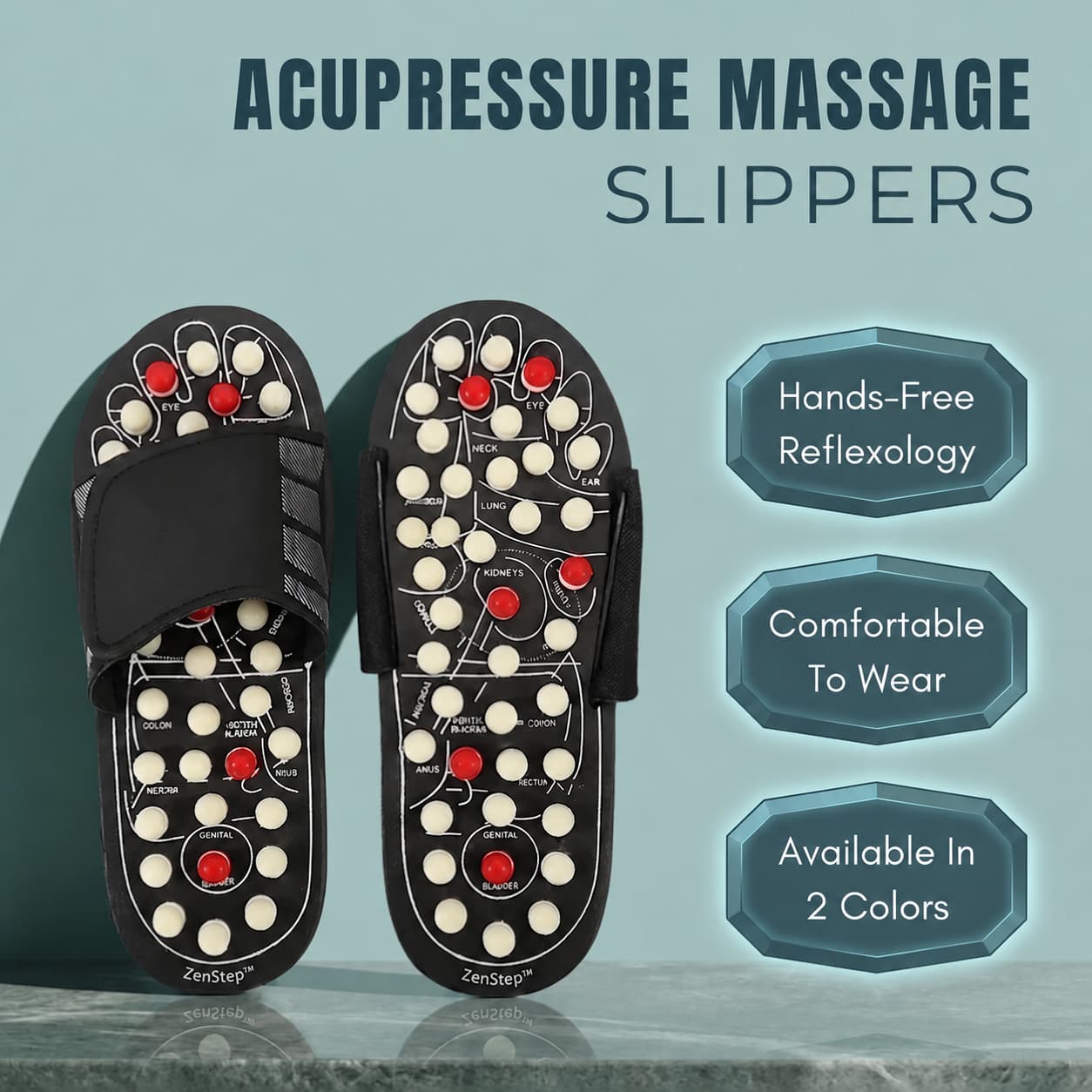 ZenStep™ Foot Acupressure Massage Slippers