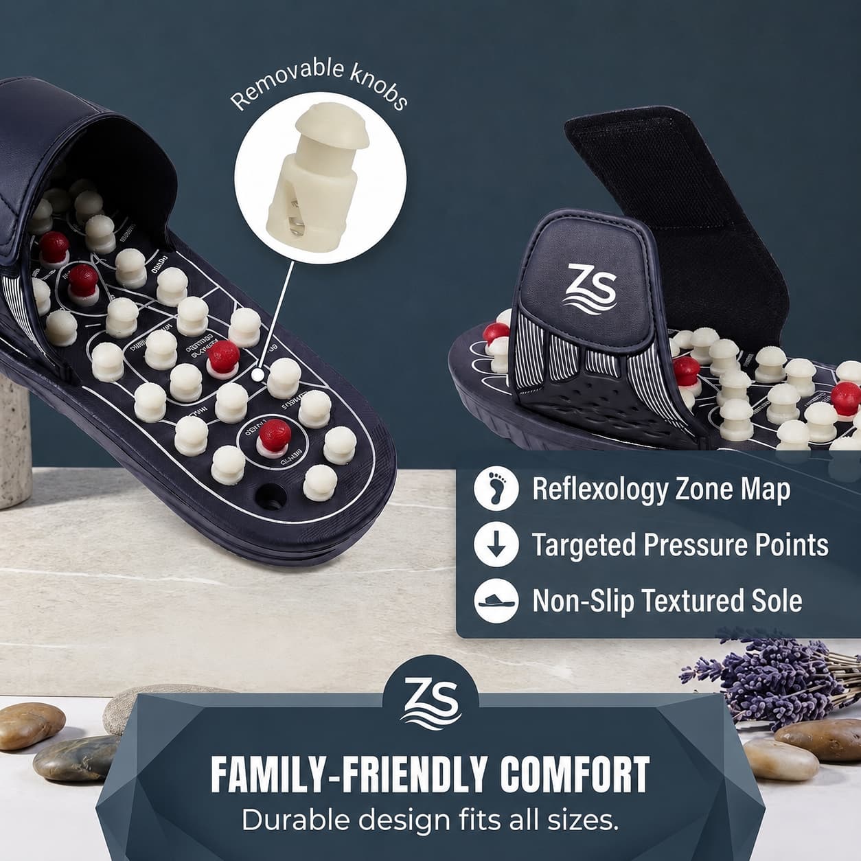 ZenStep™ Foot Acupressure Massage Slippers