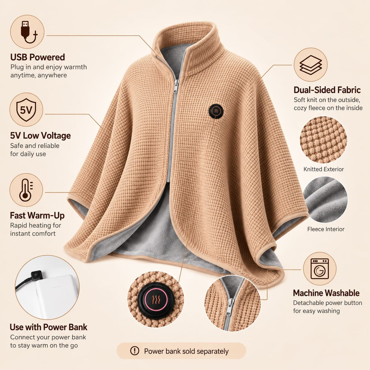 Velmora™ Heated Zip Blanket